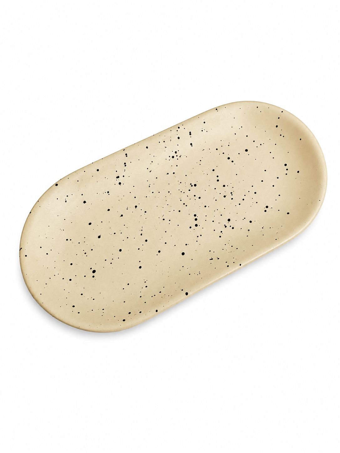 Блюдо овальне Intrendo Milk Dote 25×13,2 см IN0025MIL